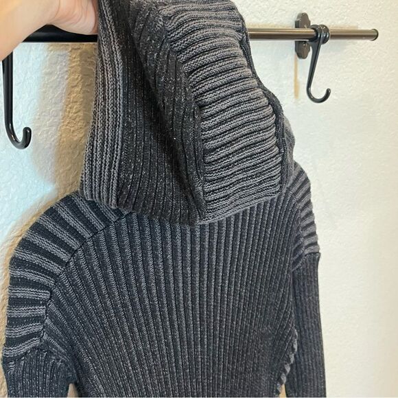 Lululemon Embrace Hoodie Knit Sweater Jacket in Black/Dark Grey size 4 - Picture 10 of 16